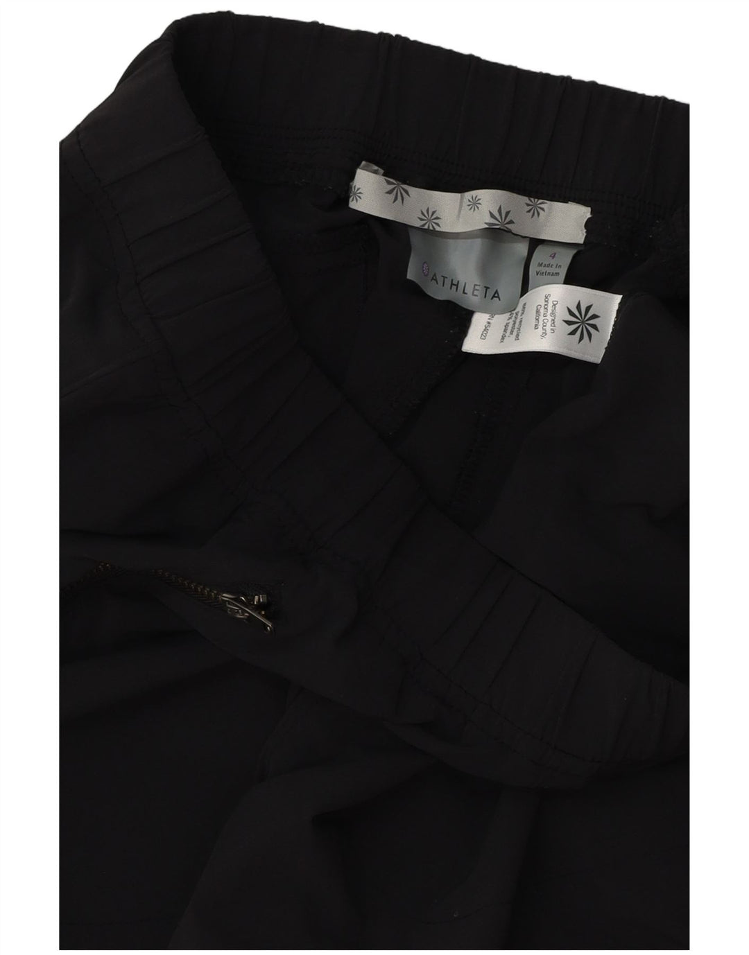 ATHLETA Pantalon décontracté slim pour femme US 4 Small W28 L28 Noir Polyester