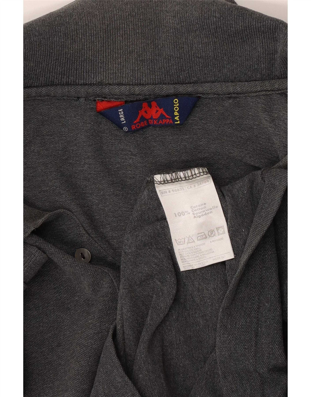 Kappa Polo Homme Grand Gris Coton