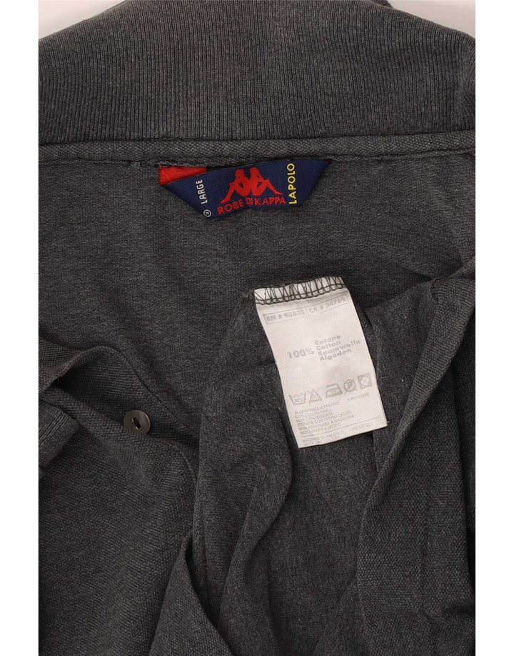Kappa Polo Homme Grand Gris Coton