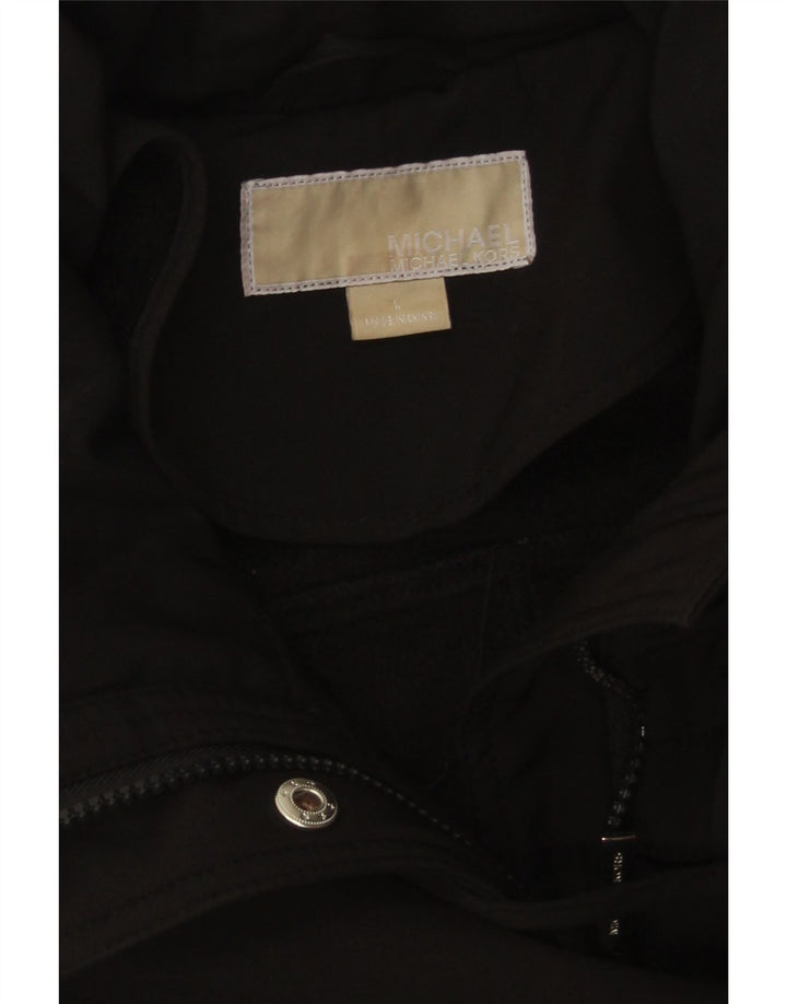 Michael Kors Manteau pour femme UK 14 Large Noir Polyester