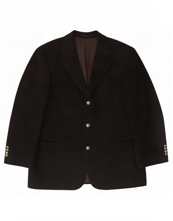 Hugo Boss Veste blazer à 3 boutons pour homme EU 52 XL Gris laine vierge