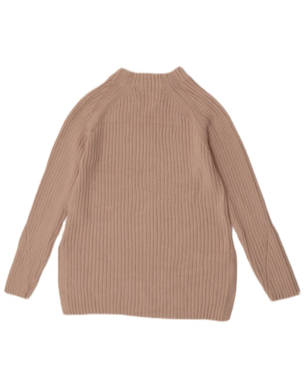 Marks & Spencer Pull col roulé pour femme XS en coton beige