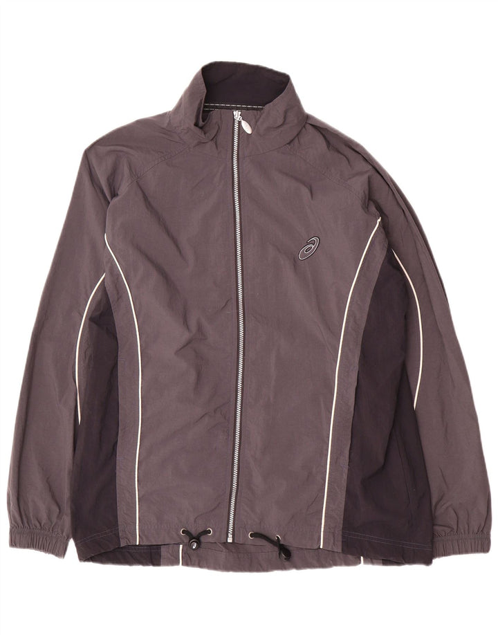 Asics Veste de survêtement pour homme Large Gris Colorblock Nylon