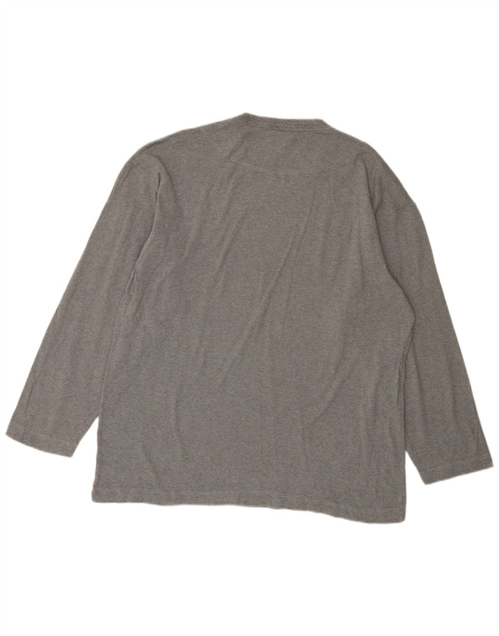 Fila Homme Haut Manches Longues XL Gris Moucheté Coton