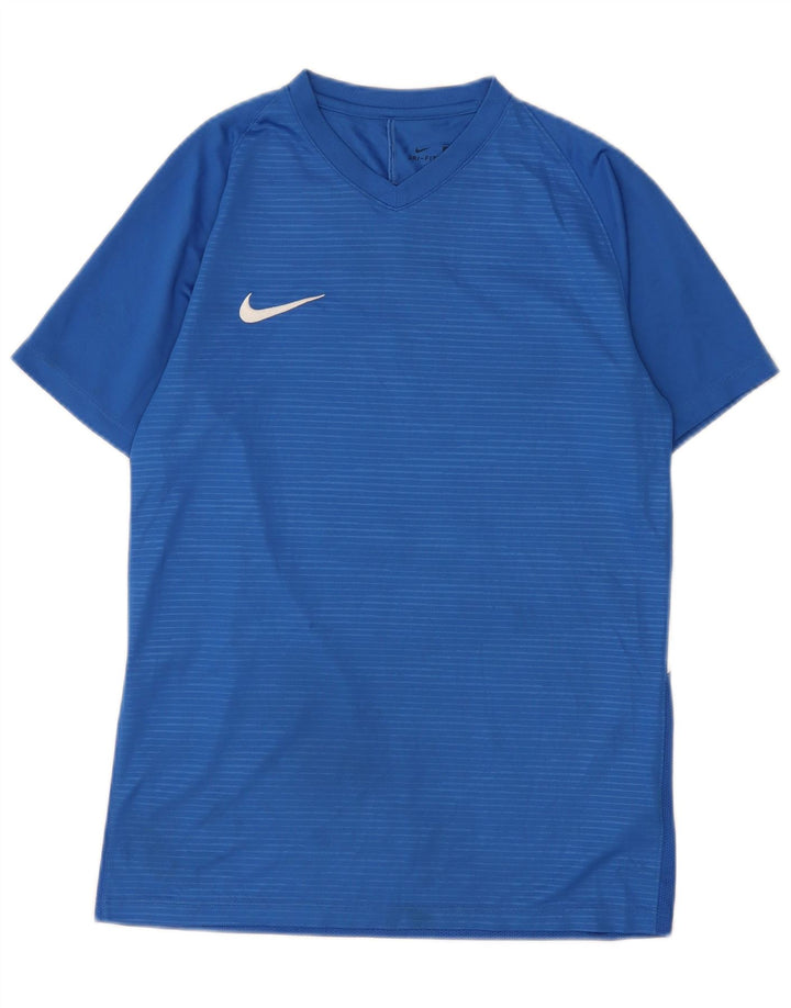 Nike Hommes Dri Fit Graphic T-Shirt Haut Bleu Moyen Rayures Polyester