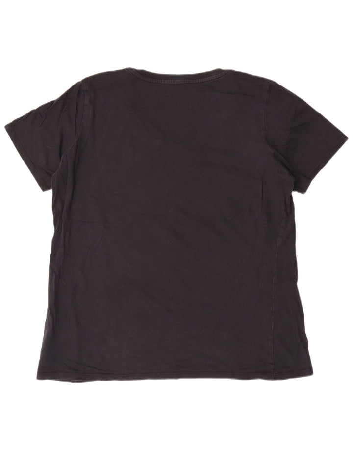 Nike T-shirt coupe athlétique pour femme UK 18 XL Noir Coton