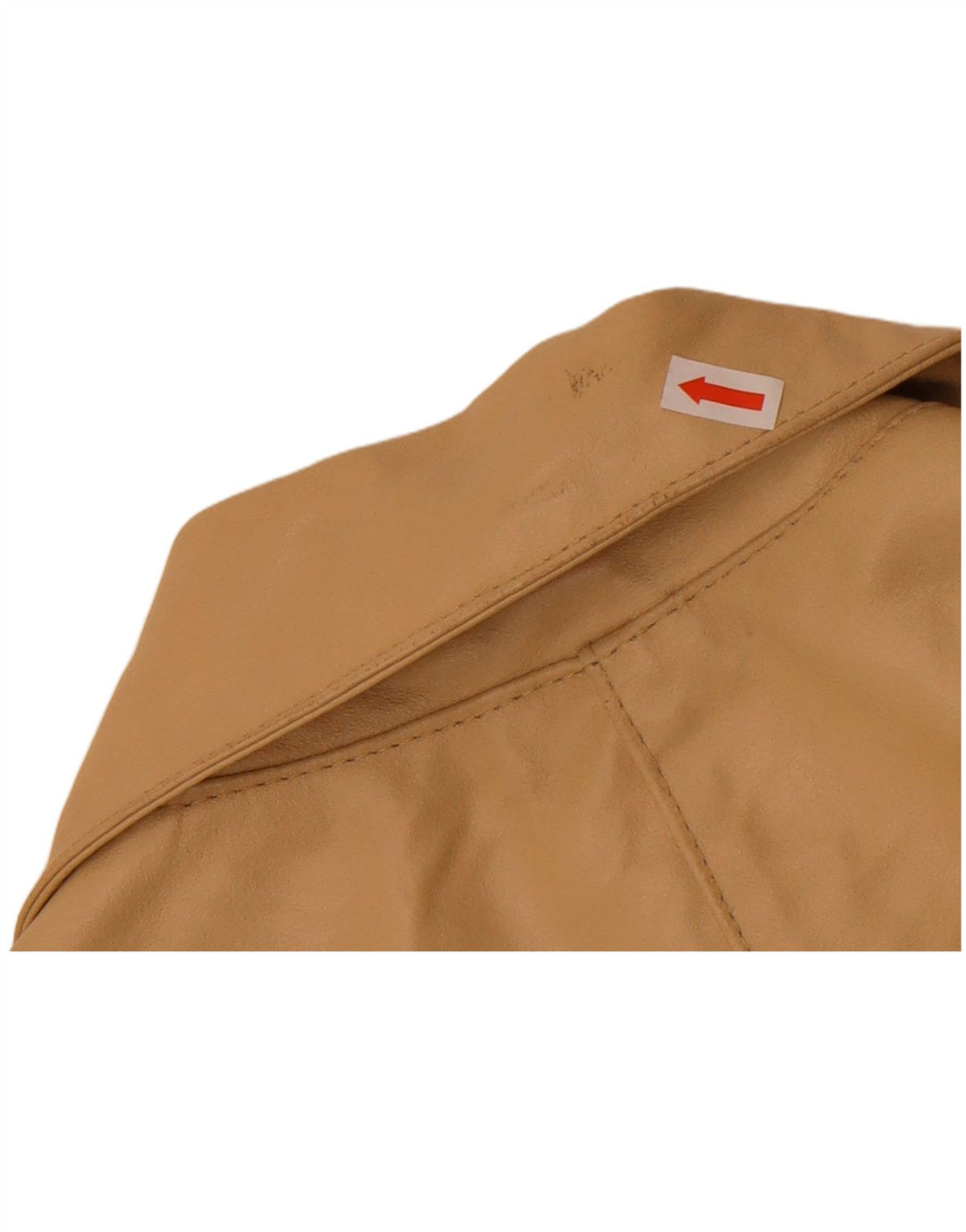 MOTIVI Veste de motard en cuir pour femme UK 8 Petit cuir beige