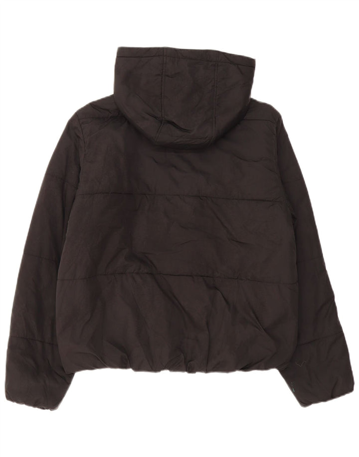 Marks & Spencer Veste rembourrée à capuche pour femme UK 12 Medium Noir Polyester