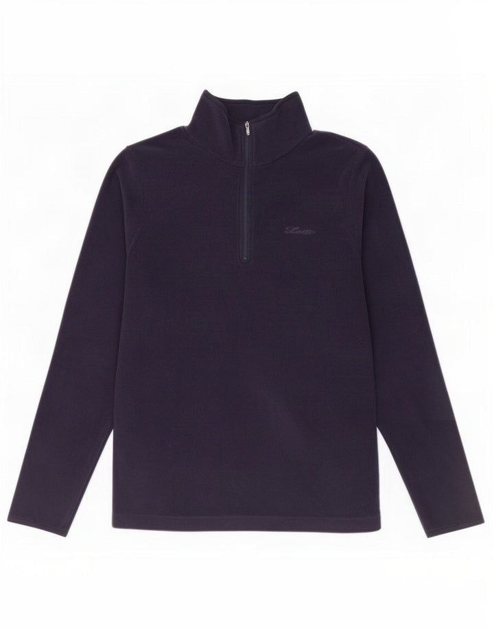 Lotto Pull polaire à col zippé pour homme Petit bleu marine Polyester