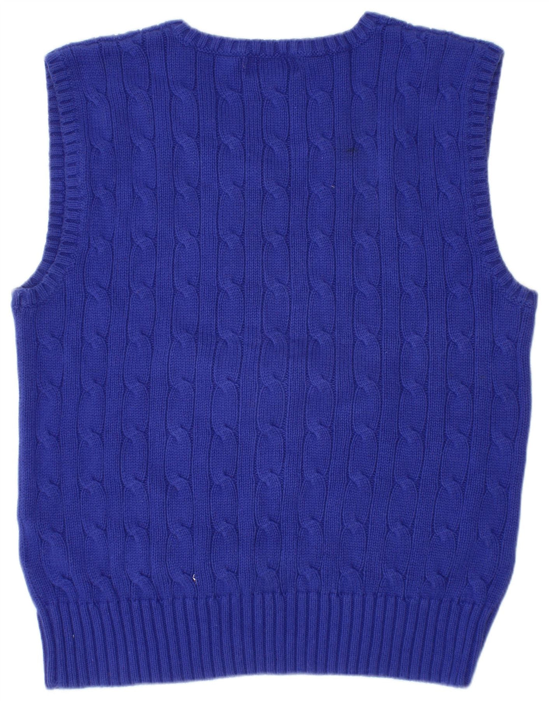 POLO RALPH LAUREN Débardeur Gilet Garçon 6-7 ans Bleu Coton