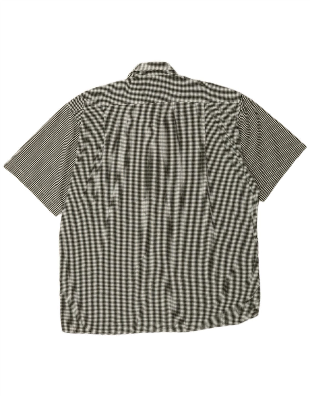 Pierre Cardin Chemise à manches courtes pour homme Taille 42 Grand Vichy vert
