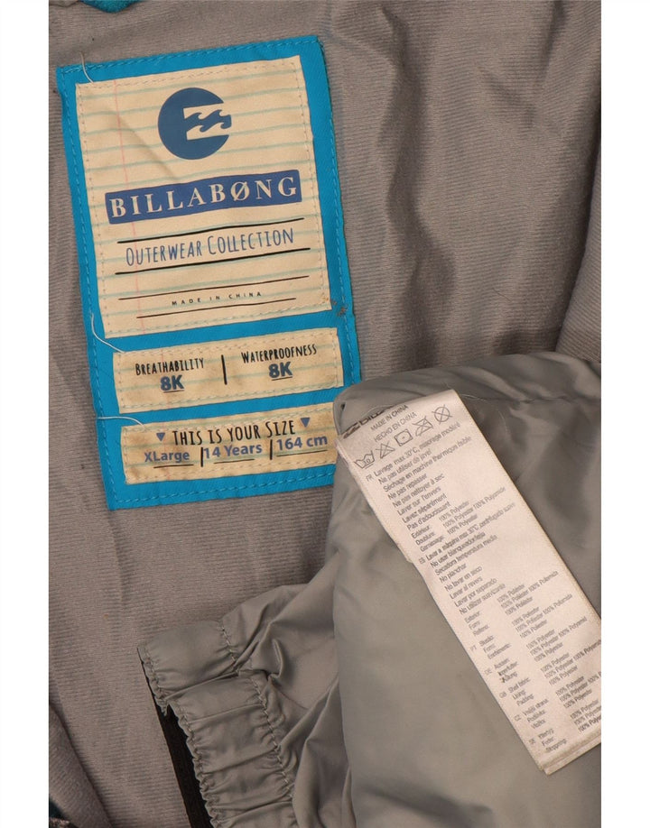 Billabong Veste de ski à capuche pour garçon 13-14 ans XL Patchwork multicolore