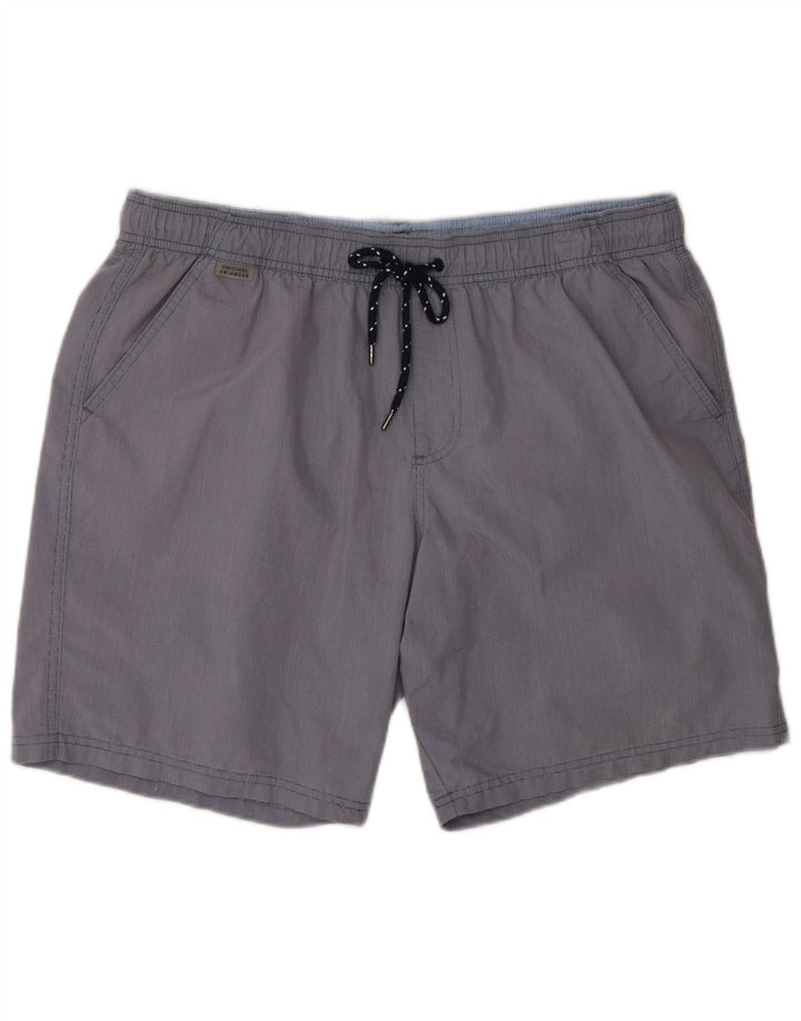 Marks & Spencer Short de bain homme grand bleu coton