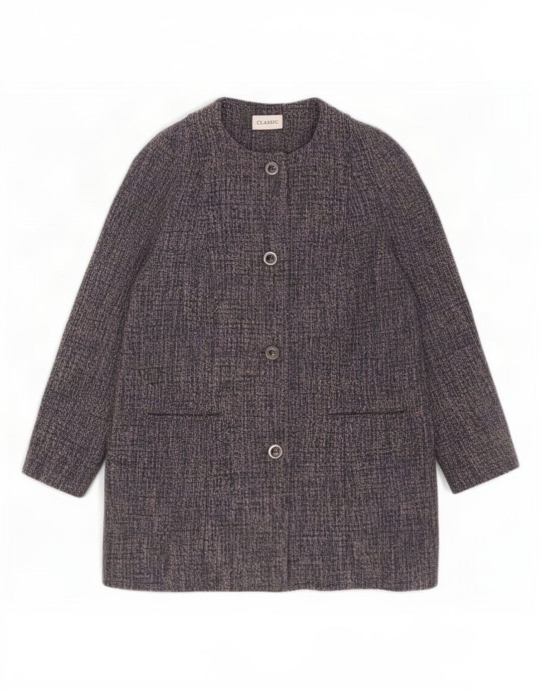 Marks & Spencer Manteau classique pour femme UK 18 XL Bleu moucheté Polyester