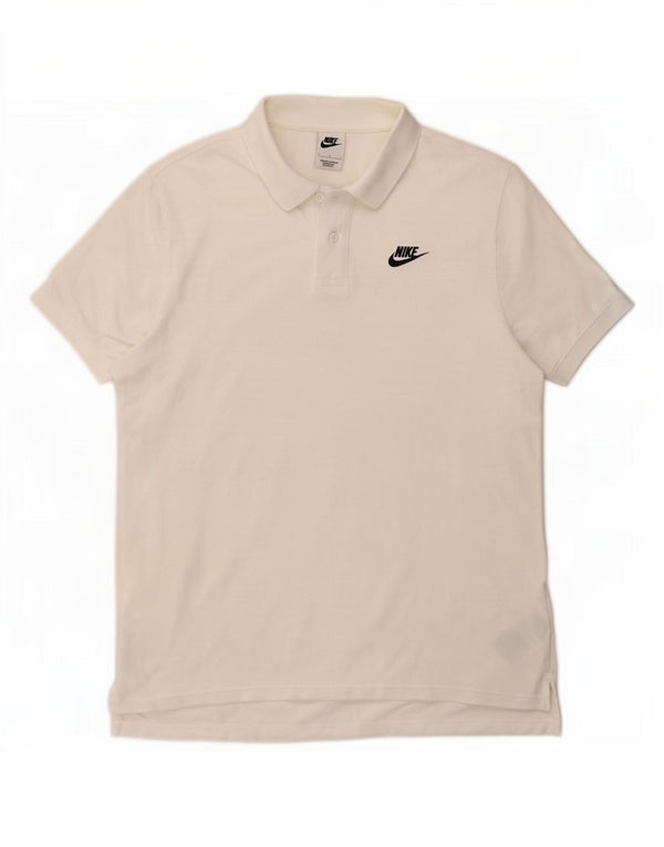 Nike Polo Homme Grand Blanc Coton