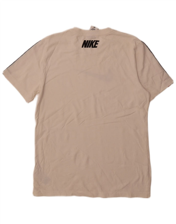 Nike T-shirt graphique pour homme en coton blanc moyen