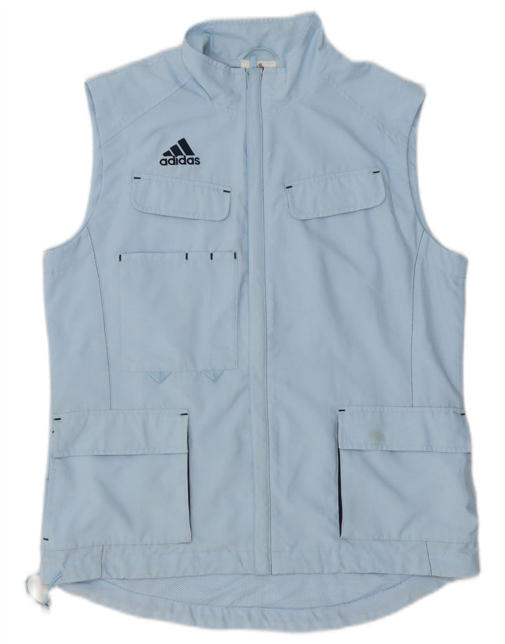 Adidas Gilet utilitaire pour femme UK 14 Large Bleu Polyester