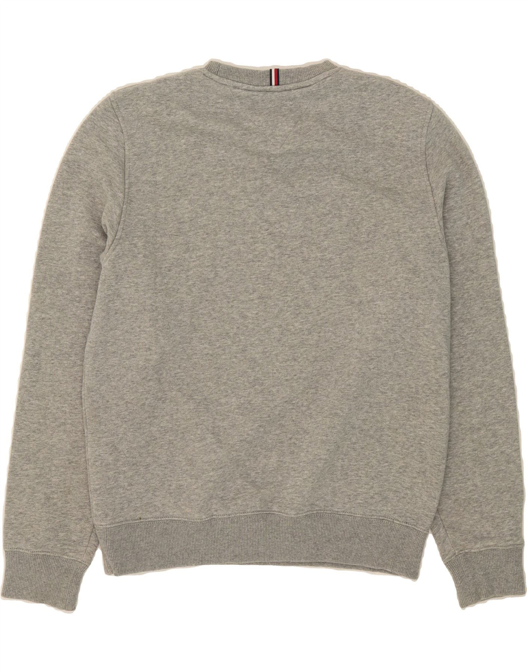 TOMMY HILFIGER Mens Graphic Sweatshirt Jumper Small Grey Vintage Tommy Hilfiger and Second-Hand Tommy Hilfiger from Messina Hembry 