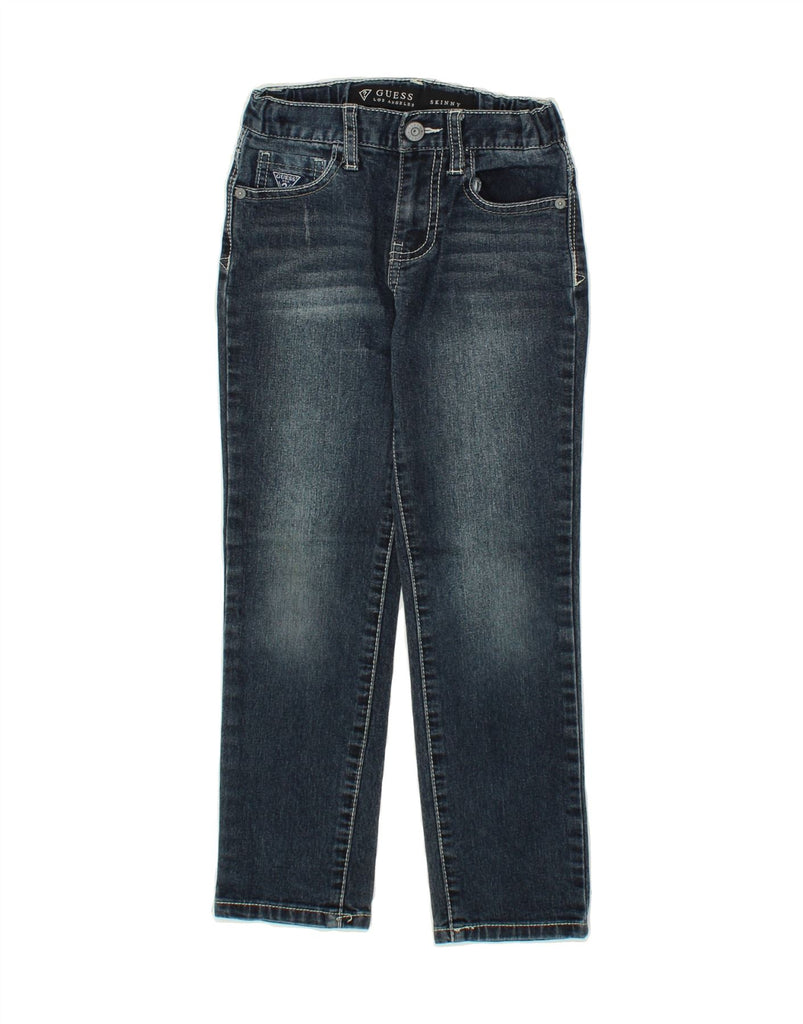 GUESS Boys Skinny Jeans 5-6 Years W21 L20 Navy Blue Cotton Vintage Guess and Second-Hand Guess from Messina Hembry 