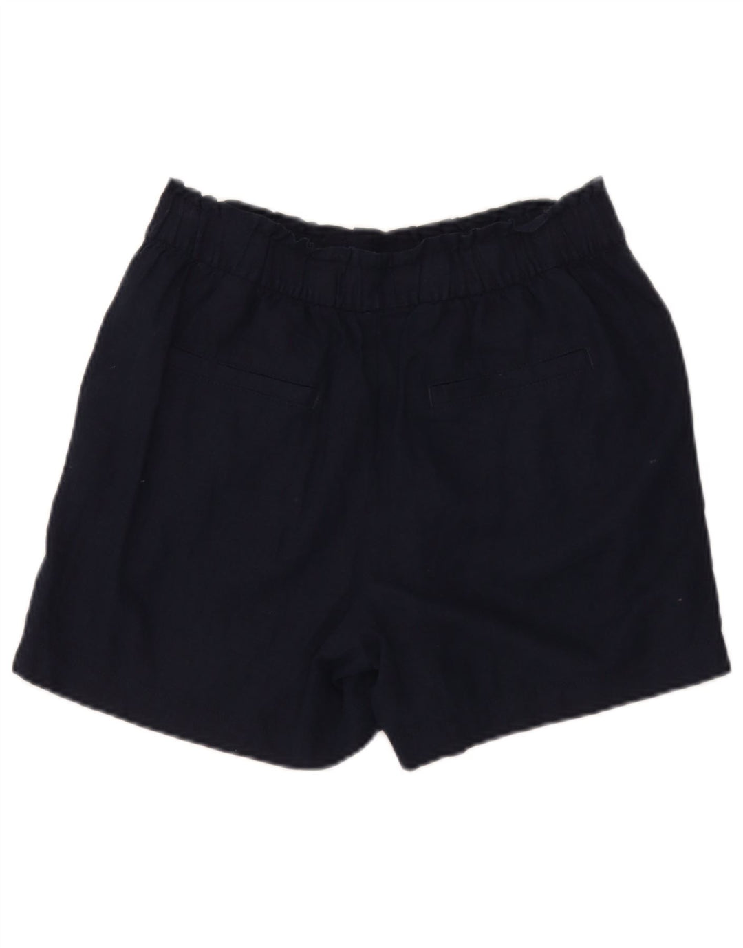 Marks & Spencer Short décontracté pour femme UK 12 Medium W32 Bleu marine Lin