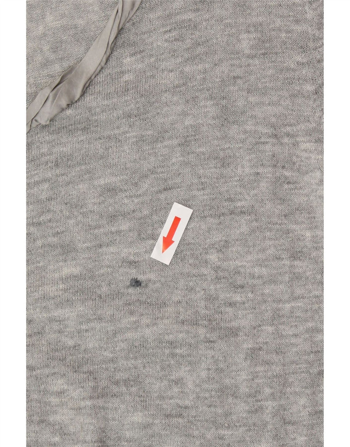 Fat Face Cardigan pour femme en laine gris moyen UK 12