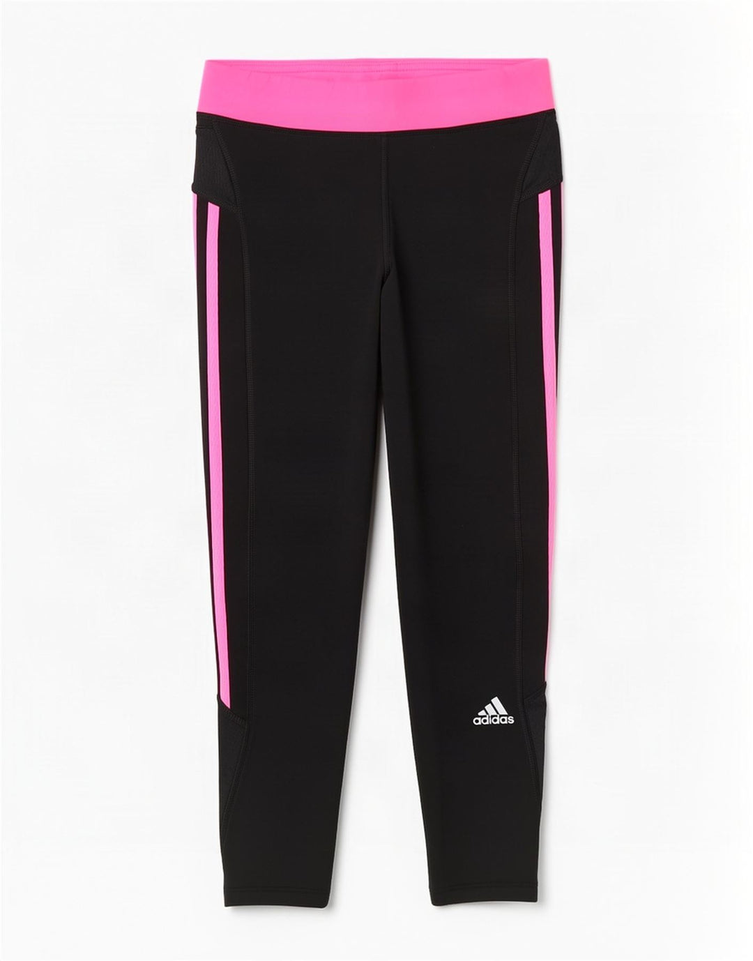 Adidas Femmes Capri Leggings UK 10 Petit Noir Colorblock Polyester