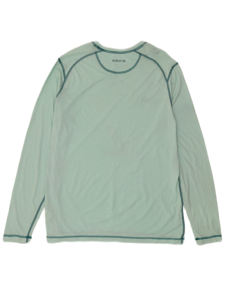 Orvis Haut Homme Manches Longues Vert Moyen Polyester