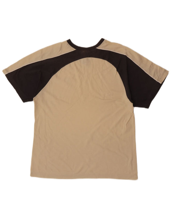 Champion Mens T-Shirt Top Small Off White Colourblock