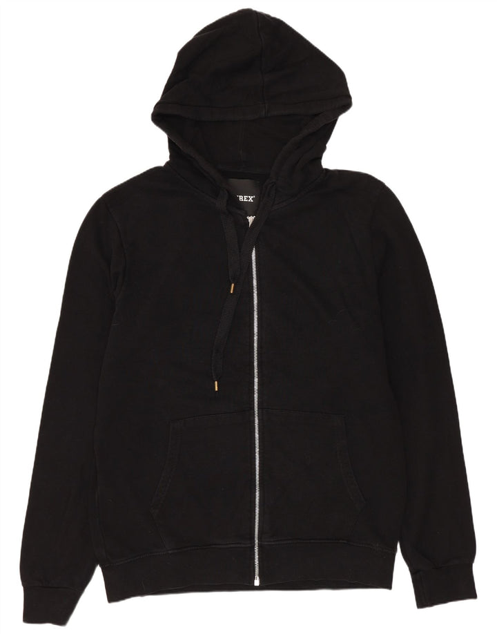 Pyrex Pull à capuche zippé graphique pour homme XL en coton noir