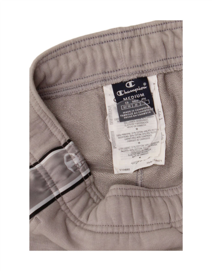 Champion Short de Sport Graphique Homme Gris Moyen Coton