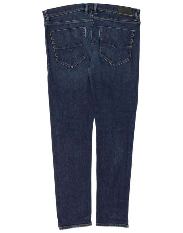 Diesel Jean Tepphar Carrot Slim Homme W36 L32 Bleu Coton