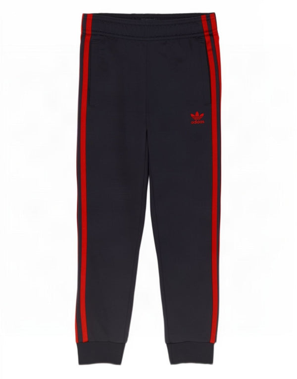 Adidas Pantalon de Survêtement Garçon Joggers 7-8 ans Bleu Marine Polyester