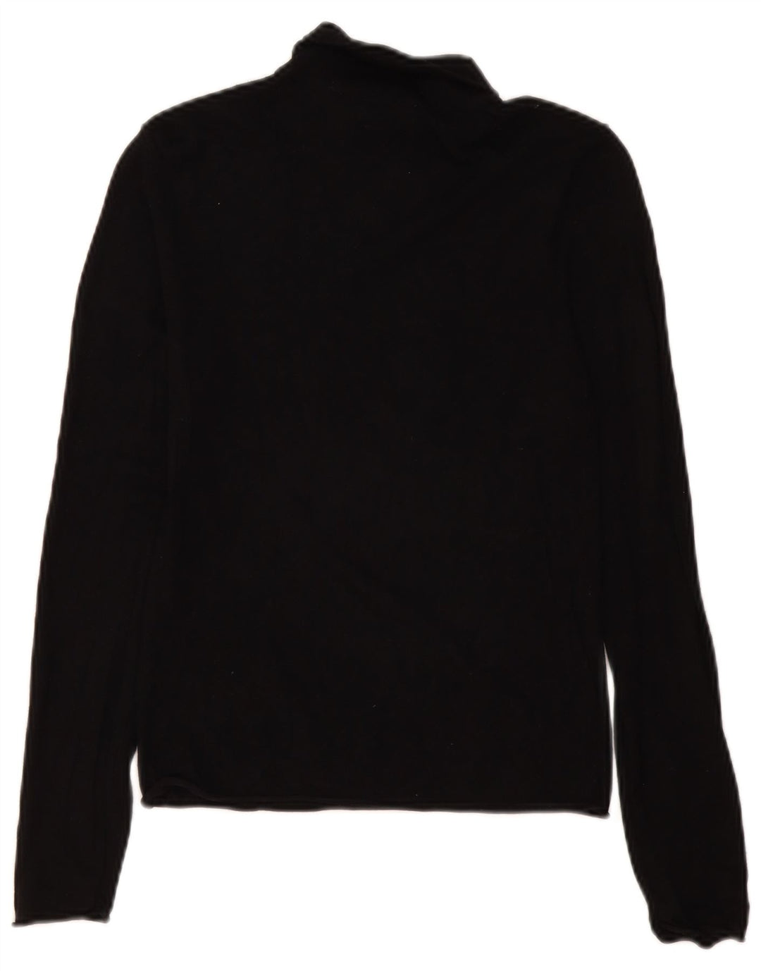 Zara Pull col roulé pour femme UK 12 Medium Noir Viscose