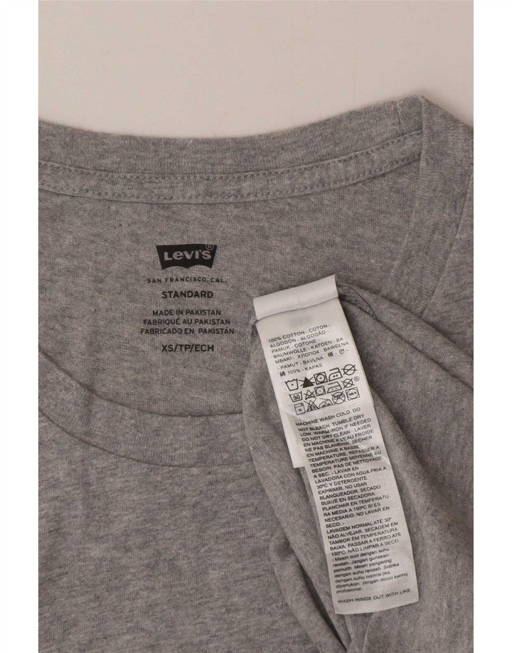 Levi's T-Shirt Standard Graphic Top XS Homme Gris Coton