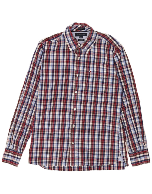 Tommy Hilfiger Chemise Homme Taille 15 1/2 16 Moyen Multicolore Check