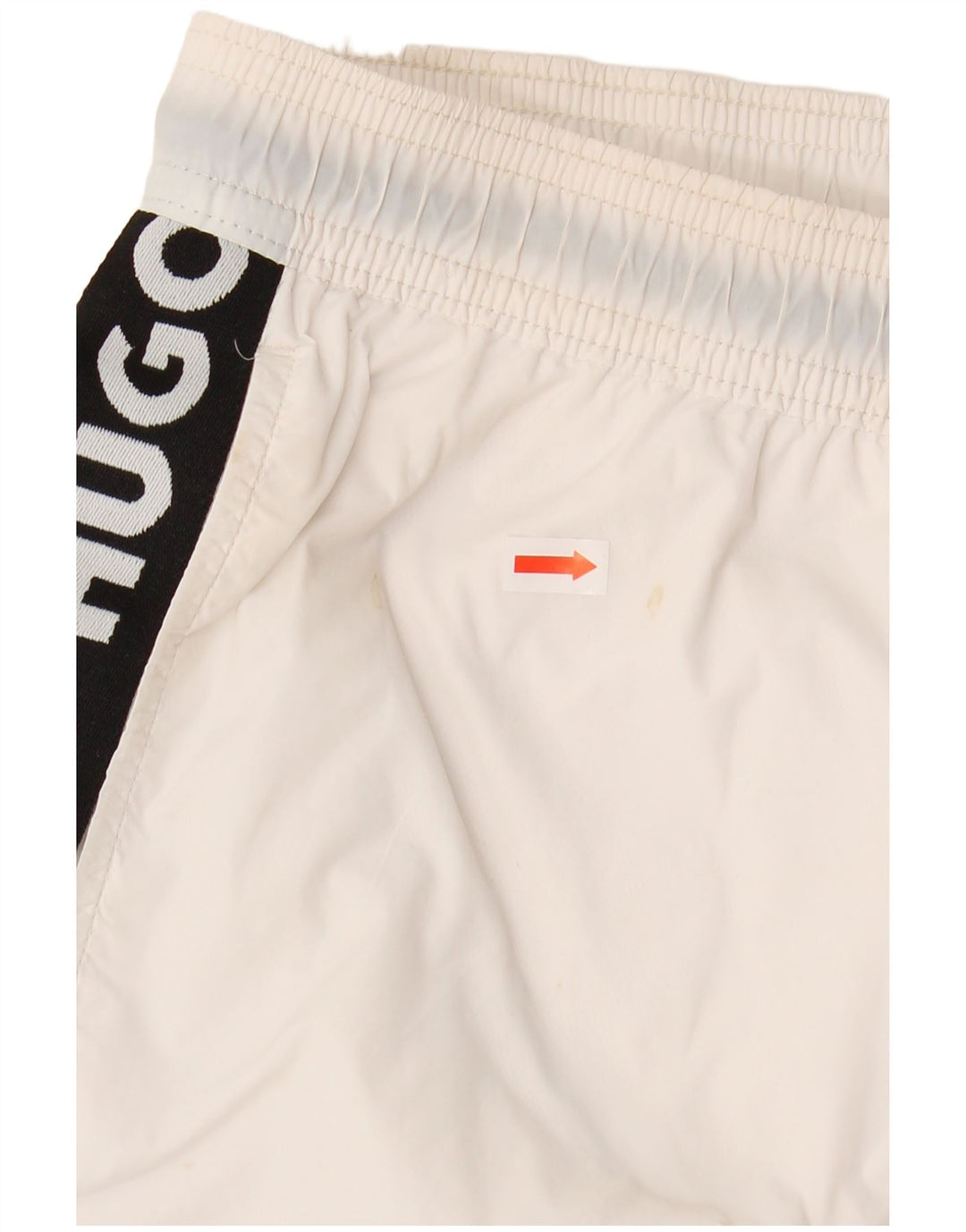 HUGO BOSS Short de bain Small Blanc Polyamide Homme