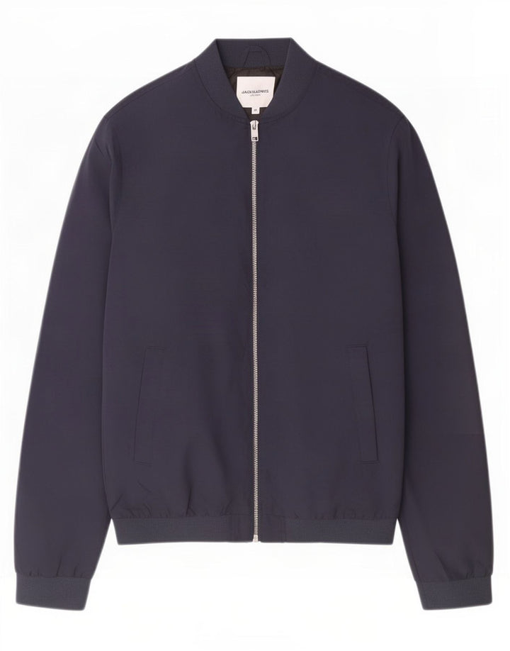 Jack & Jones Veste Bomber Homme UK 38 Bleu Marine Moyen