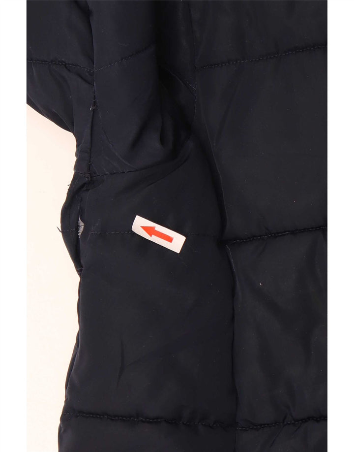 Marks & Spencer Manteau matelassé à capuche pour fille 11-12 ans Bleu marine Polyester