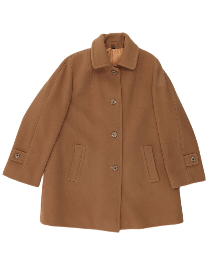 LAMPERT Manteau Femme UK 20 2XL Marron Laine d'Agneau