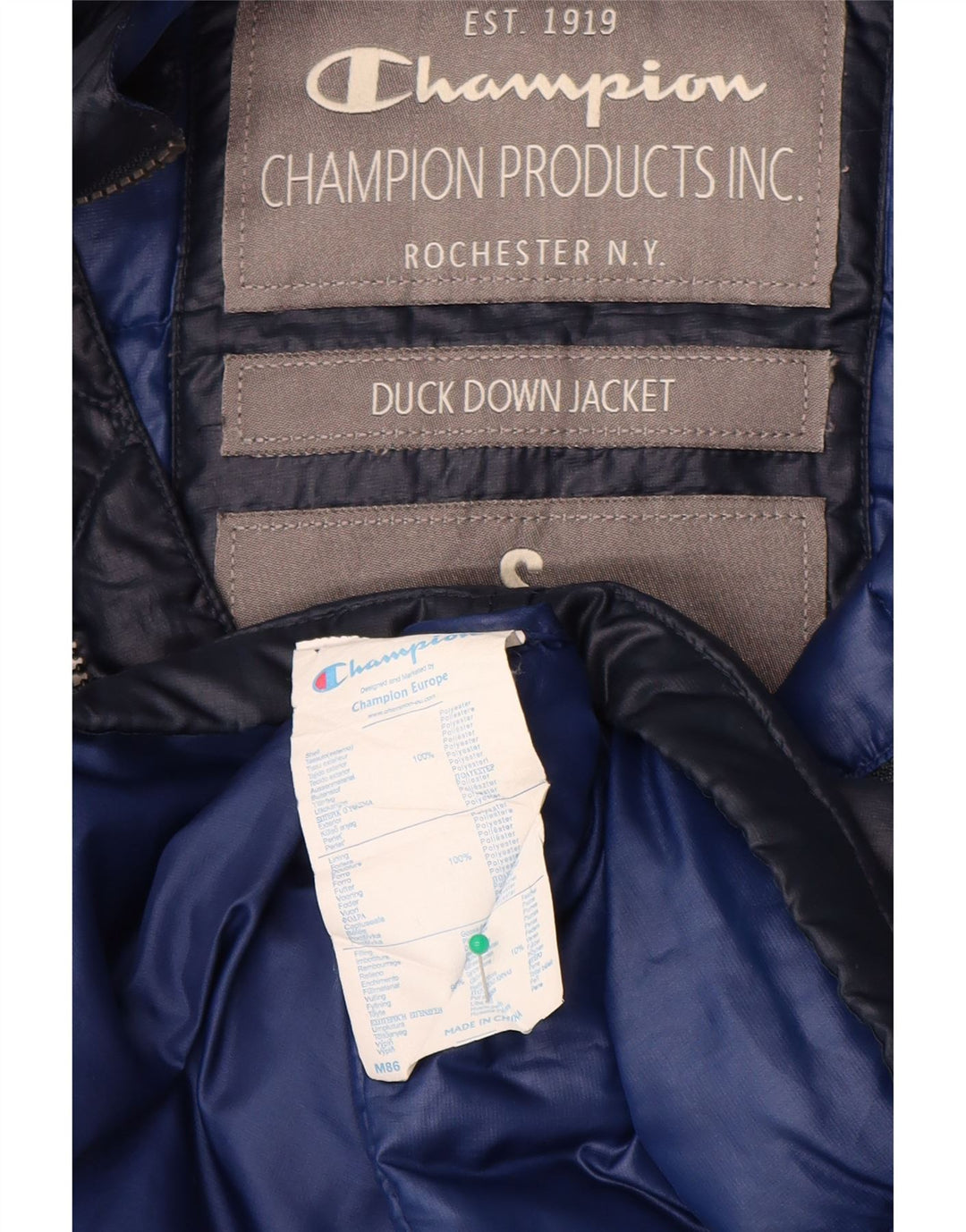 Champion Veste matelassée pour homme UK 36 Small Bleu marine