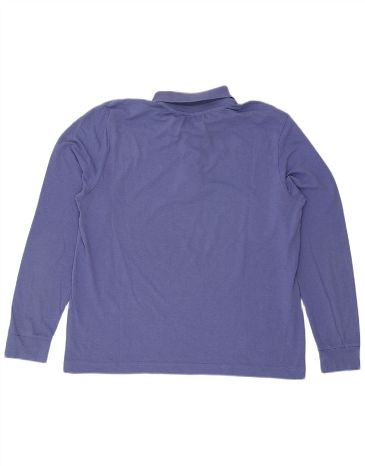 Kappa Polo à manches longues pour homme, grand bleu