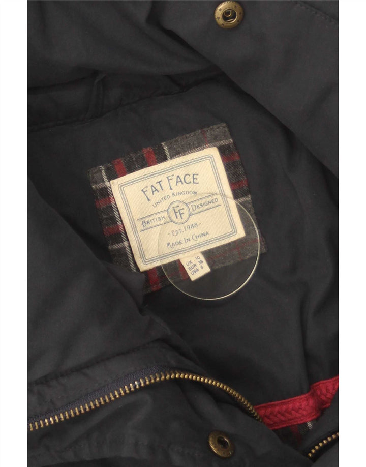 Fat Face Veste matelassée pour femme UK 10 Small Bleu marine Polyester
