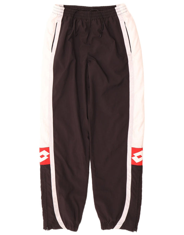 Lotto Pantalon de Survêtement Graphique pour Homme Pantalon de Jogging Large Noir Colorblock