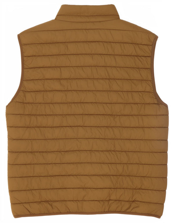 Zara Gilet rembourré pour homme UK 40 Large Kaki Polyester
