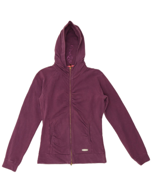 Champion Pull à capuche zippé pour femme UK 12 Coton violet moyen