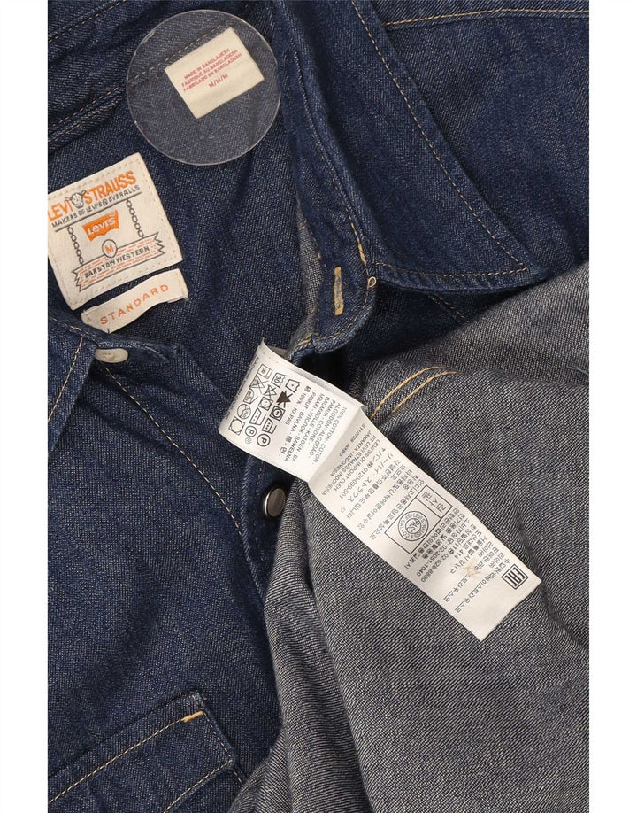 Levi's Chemise en Jean Homme Bleu Marine Moyen Coton