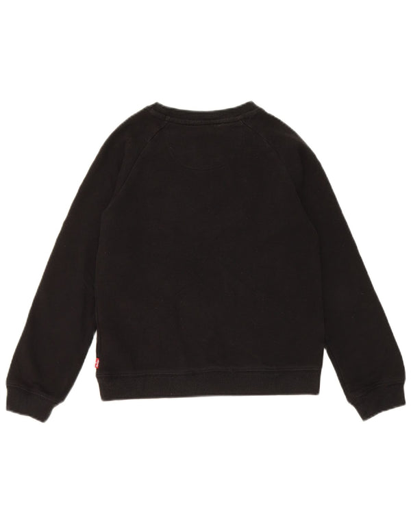 Levi's Sweat-Shirt Graphique Fille 7-8 Ans Noir Coton Imprimé Animal