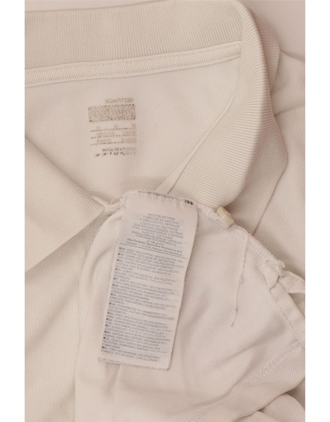 NIKE Polo Homme Blanc Moyen Coton