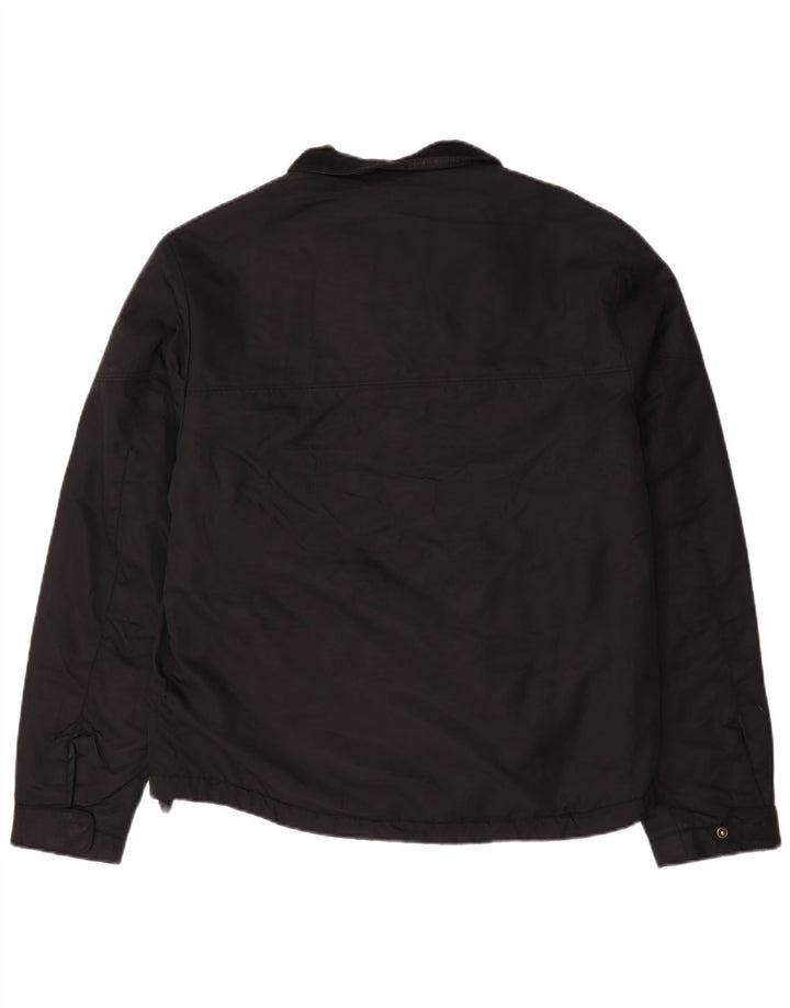 Zara Veste Bomber Homme UK 42 XL Nylon Noir