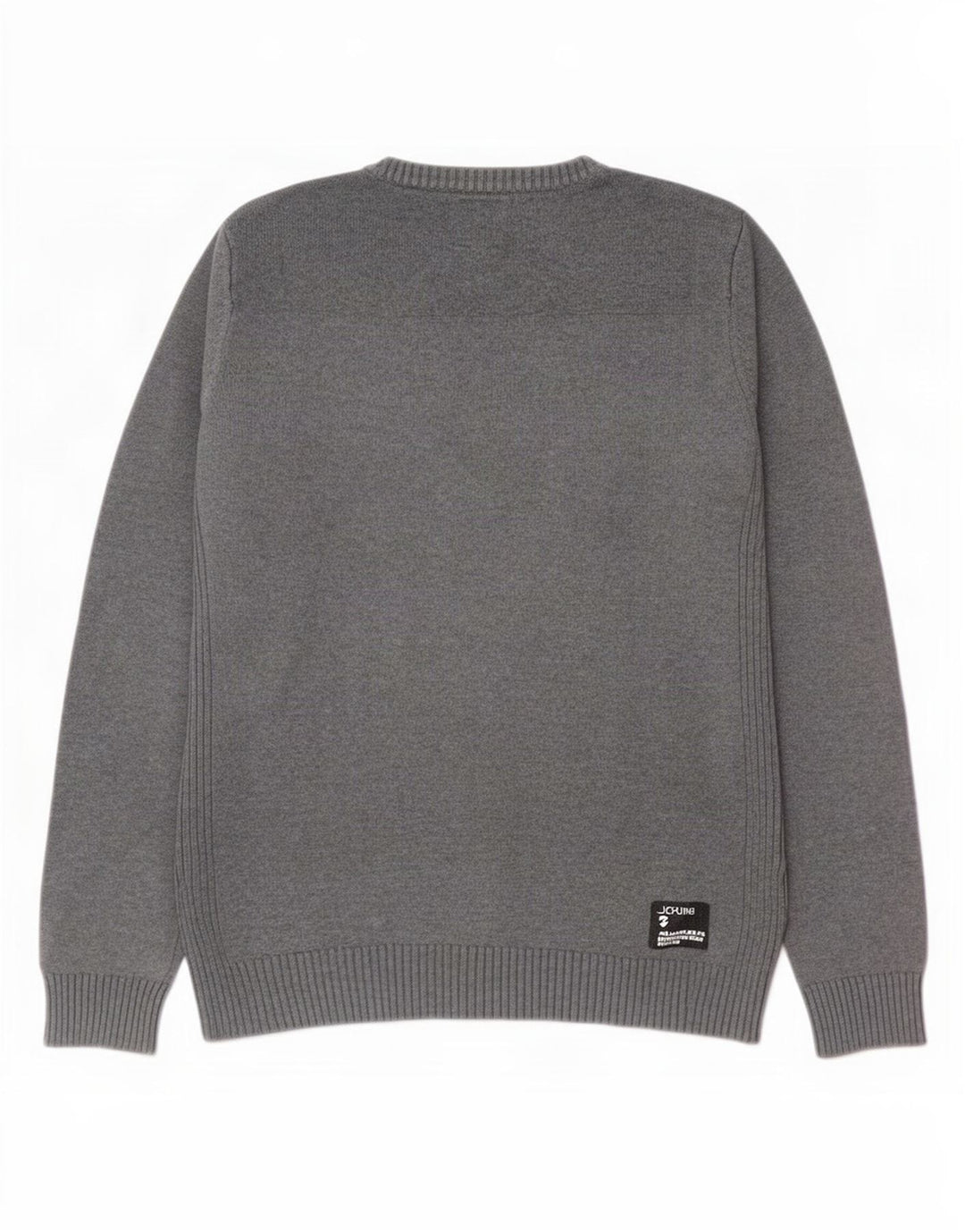 Jack & Jones Pull Col V Homme Gris Moyen Coton